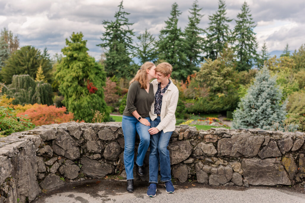 Queen Elizabeth Park surprise proposal views of the garden.