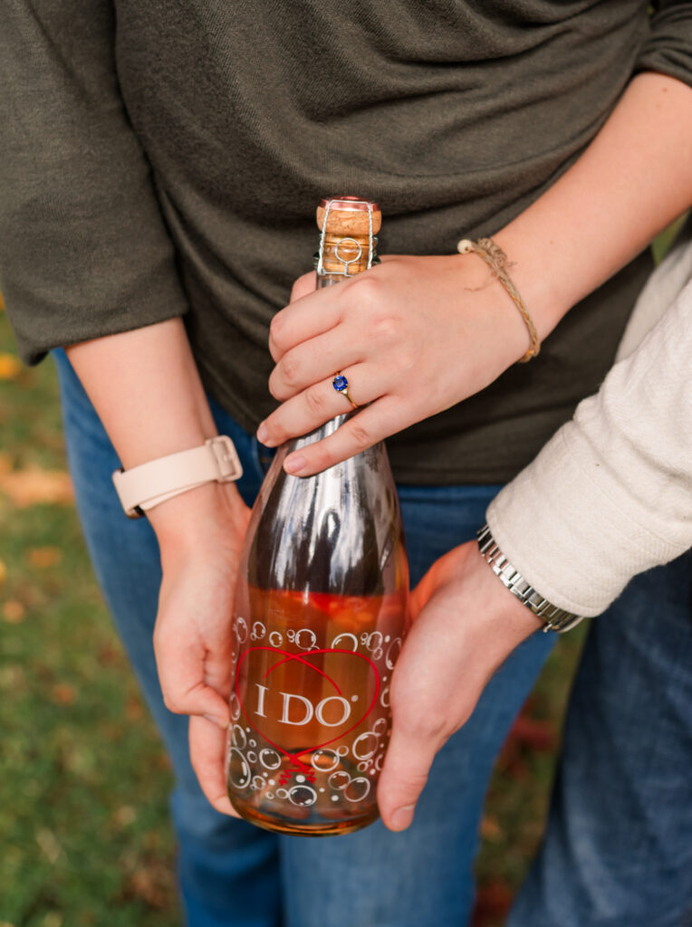 Proposal Wine that says "I do" Vancouver BC 